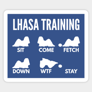 Lhasa Apso Training Boxer Dog Tricks Sticker